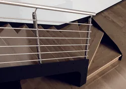 Métal marches chêne rampes R6 inox intégrale