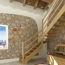 Escaliers rampes lisses bois