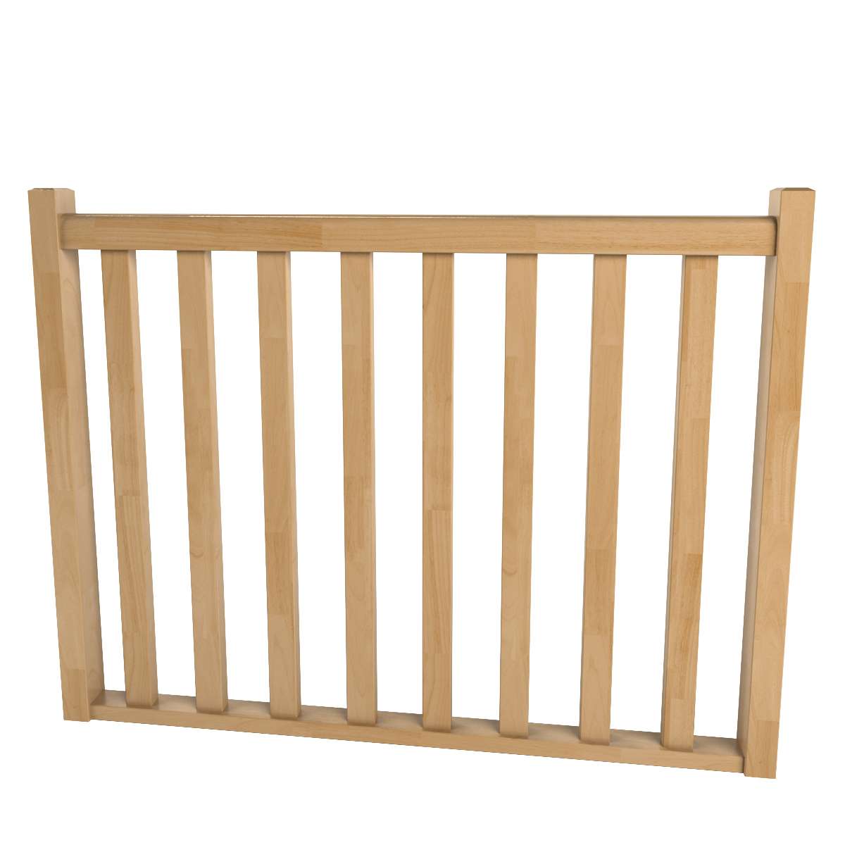 garde corps d'étage type 2 balustres bois