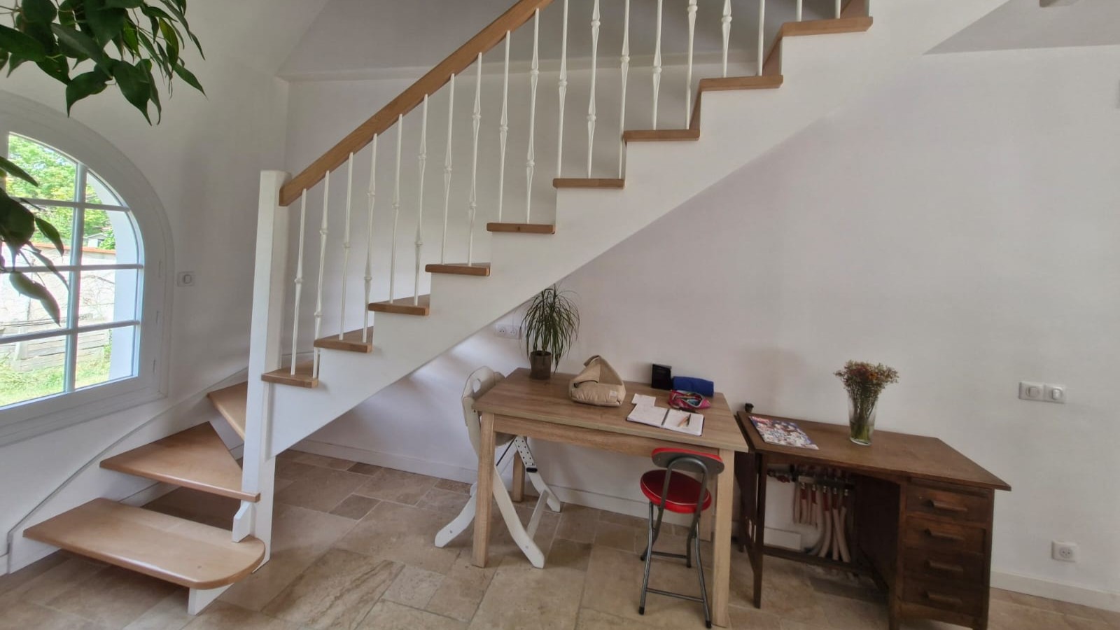 Escalier bois traditionnel kasla Escalier bois traditionnel sur mesure Toulouse
