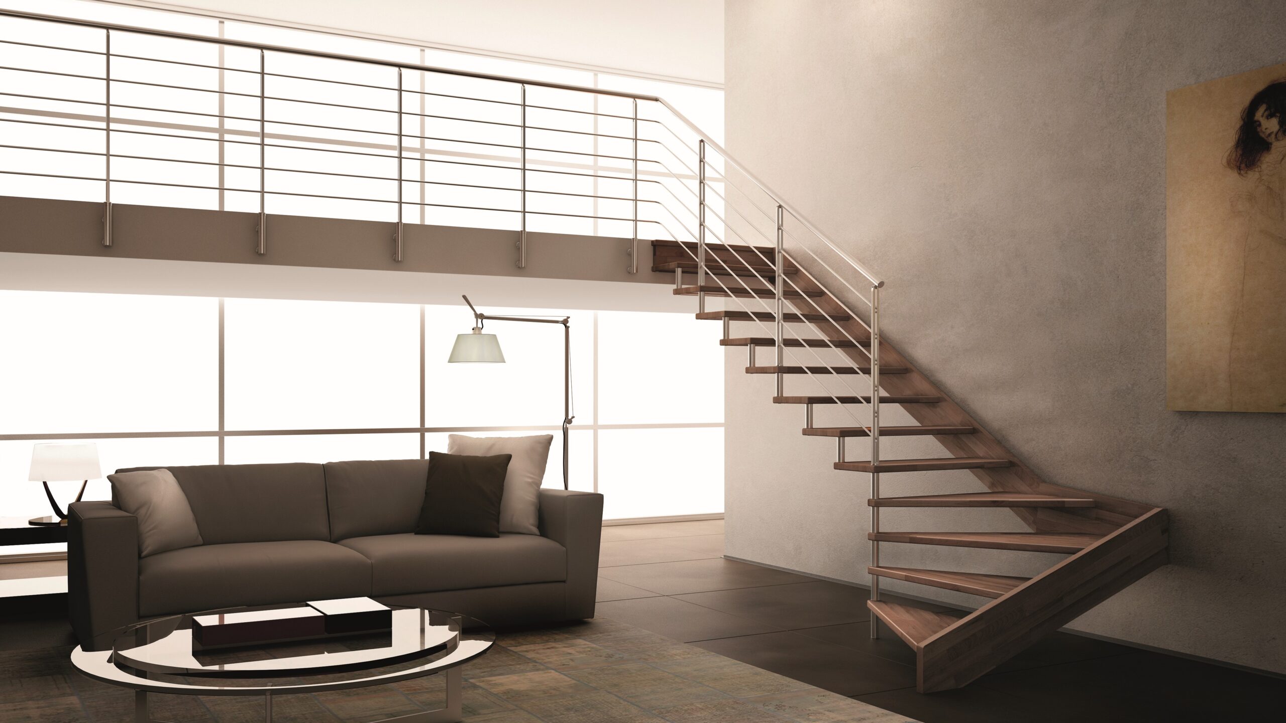 Escalier suspendu design kasla 2 Escalier suspendu design fabriqué à Toulouse